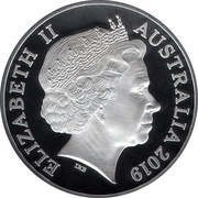 1 Dollar - Elizabeth II 4th Portrait - Moon Landing obverse image