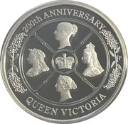 1 Dollar - Elizabeth II 6th Portrait - Queen Victoria 200th Anniversary, Australia, 2019 reverse image