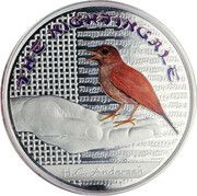 1 Dollar - Elizabeth II The Nightingale, Fiji, 2010 reverse image