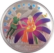 1 Dollar - Elizabeth II Thumbelina, Fiji, 2010 reverse image