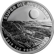 1 Dollar - Elizabeth II 6th Portrait - Super Pit, Australia, 2019 reverse image