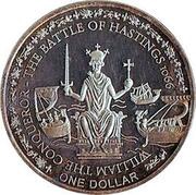 1 Dollar - Elizabeth II Battle of Hastings, Fiji, 2010 reverse image