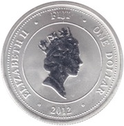 1 Dollar - Elizabeth II "Taku Turtle" Silver Bullion obverse image