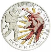 1 Dollar - Elizabeth II Rock and roll, Fiji, 2012 reverse image