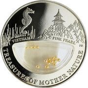 1 Dollar - Elizabeth II Vietnam - Pink pearl, Fiji, 2012 reverse image