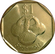 1 Dollar, Fiji, 2012-2017 reverse image