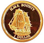 1 Dollar H.M.S. Bounty, Fiji, 2013 reverse image