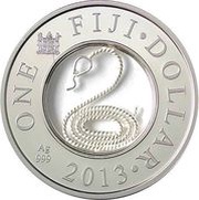 1 Dollar Filigree Series - Year of the Snake obverse image