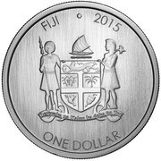 1 Dollar Fiji Iguana obverse image