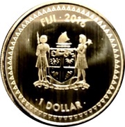 1 Dollar Fiji Iguana obverse image