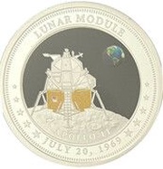 1 Dollar Apollo 11 Lunar Module, Fiji, 2017 reverse image
