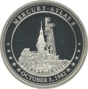 1 Dollar Launch of Mercury-Atlas 8, Fiji, 2017 reverse image