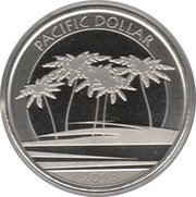 1 Dollar Pacific Dollar, Fiji, 2018 reverse image