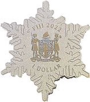 1 Dollar Snow flake obverse image