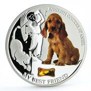 2 Dollars English Cocker Spaniel, Fiji, 2013 reverse image