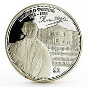 2 Dollars Richard Wagner, Fiji, 2014 reverse image