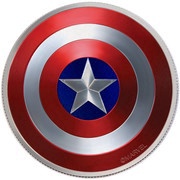 2 Dollars - Coat of Arms Captain America, Fiji, 2016 reverse image