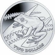 2 Dollars Tree Frog, Fiji, 2018 reverse image