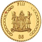 5 Dollars - Elizabeth II, Fiji, 2002 reverse image