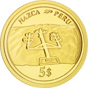 5 Dollars - Elizabeth II Nazca, Fiji, 2006 reverse image