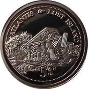 5 Dollars - Elizabeth II Atlantis Lost Island, Fiji, 2006 reverse image