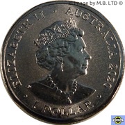 1 Dollar - Elizabeth II 6th Portrait - 2020 Australian Olympic Team obverse image