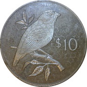 10 Dollars - Elizabeth II Conservation, Fiji, 1978 reverse image