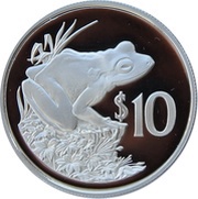 10 Dollars - Elizabeth II WWF, Fiji, 1986 reverse image