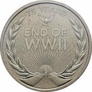 1 Dollar - Elizabeth II 6th Portrait - 75 Years Since the End of WWII, Australia, 2020 reverse image