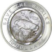 10 Dollars - Elizabeth II Save the Whales, Fiji, 2002 reverse image