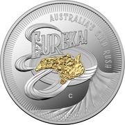 1 Dollar - Elizabeth II 6th Portrait - Eureka! - Silver Proof, Australia, 2020 reverse image