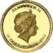 10 Dollars - Elizabeth II Christ the Redeemer - Brazil obverse image