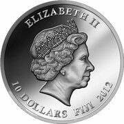 10 Dollars - Elizabeth II Diamonds of Nature - White Tiger obverse image