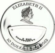 10 Dollars - Elizabeth II Mexico - Rhodium obverse image