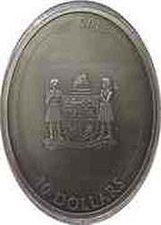 10 Dollars Gladiatrix; Silver Bullion obverse image