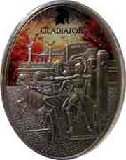 10 Dollars Gladiatrix; Silver Bullion, Fiji, 2013 reverse image