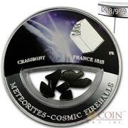 10 Dollars Chassigny meteorite - France, Fiji, 2013 reverse image