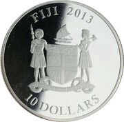 10 Dollars Year of the Snake obverse image