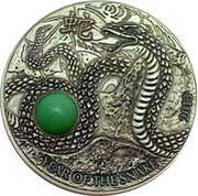 10 Dollars Year of the Snake, Fiji, 2013 reverse image