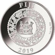 10 Dollars Year of the Pig reverse image