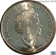1 Dollar - Elizabeth II 6th Portrait - QANTAS Centenary obverse image