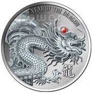20 Dollars - Elizabeth II Year of the Dragon, Fiji, 2012 reverse image
