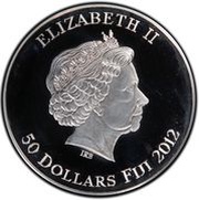 50 Dollars - Elizabeth II 14th Pharaoh Tutankhamen of Eighteenth Dynasty obverse image