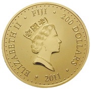 200 Dollars - Elizabeth II Pacific Sovereign, Fiji, 2011-2012 obverse image