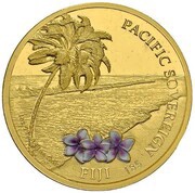 200 Dollars - Elizabeth II Pacific Sovereign; Colourized, Fiji, 2012 reverse image