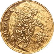 200 Dollars Hawksbill Taku Turtle, Fiji, 2013 reverse image