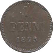 1 Penni - Aleksandr II reverse image