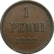 1 Penni - Aleksandr III reverse image