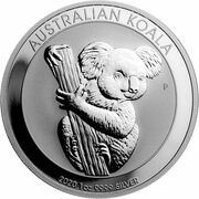 1 Dollar - Elizabeth II 6th Portrait - Koala - Bullion Coin, Australia, 2020 reverse image