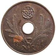 5 Pennia with center hole obverse image